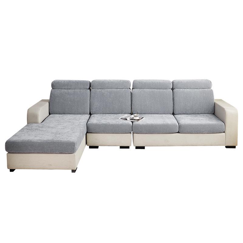 Universal-Sofaüberzug aus Chenille – Rundum-Kissenbezug, schlichtes Design