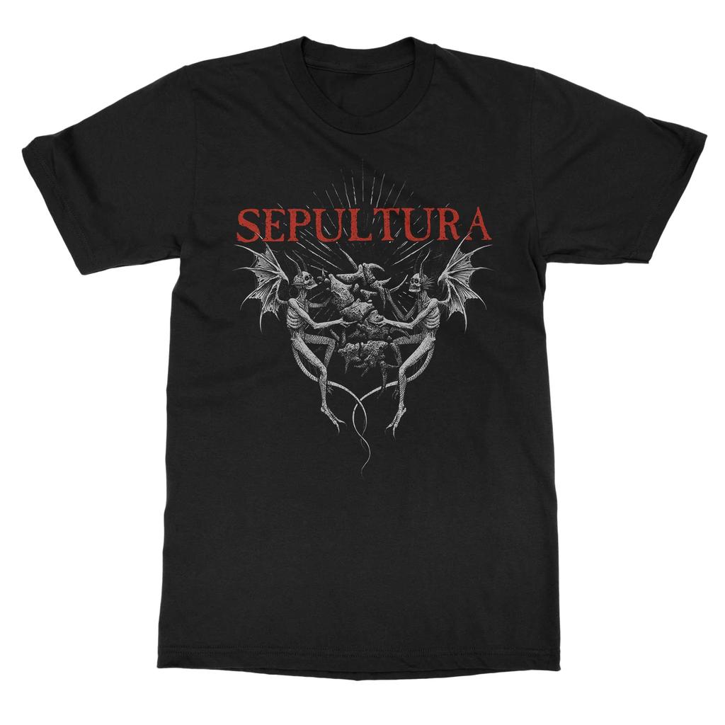Sepultura Arisen Bluegreen S Band Rock Music Art Style Summer Casual TShirt Unisexs and Womens Luxury Brand Top