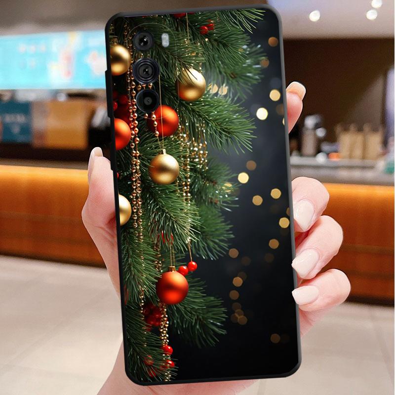 Merry Christmas Tree Funda Phone Case For Motorola Edge 50 40 Pro 60 50 40 30 Ultra Neo Fusion Moto G Play G Stylus G Power G