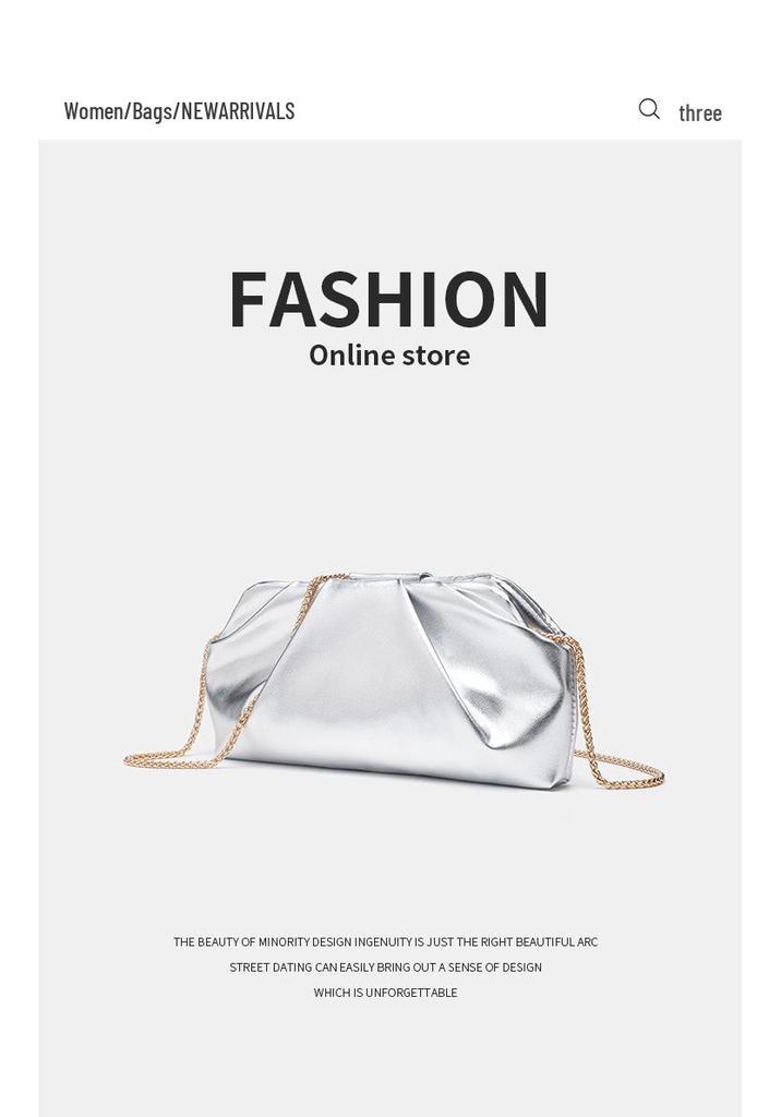 Borsa a Tracolla Catena Oro - Accessorio da Sera Versatile di Lusso da Donna