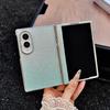 Etui z błyszczącym gradientem i pozłacaną ramką dla Samsung Z Fold 8 Ultra Fold8 szeroki Galaxy Z Fold 7 Magnetyczny zawias Ochronna osłona