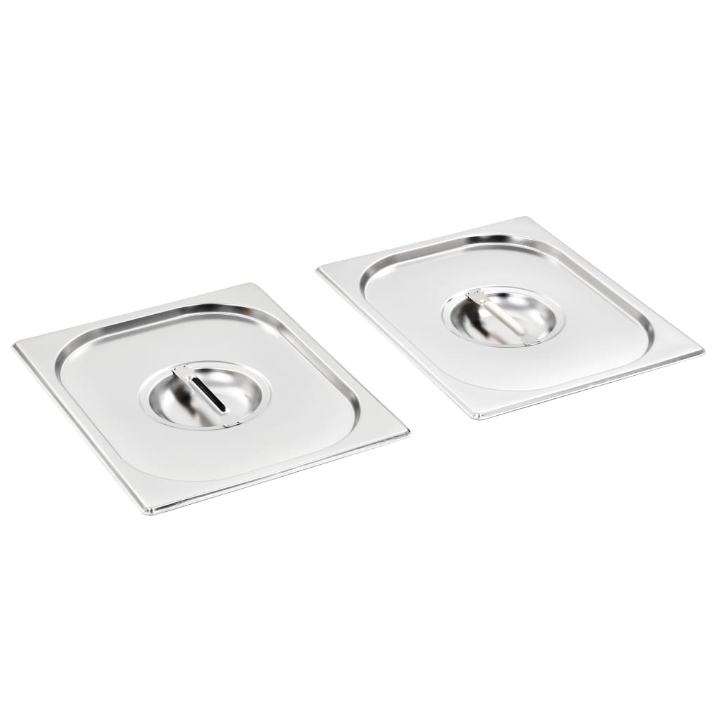 Lid for GN 1 2 Containers 2 Pcs. Stainless Steel