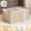Cesto Pieghevole Trasparente in Rete PVC per Conservazione Vestiti con Supporto in Telaio d'Acciaio