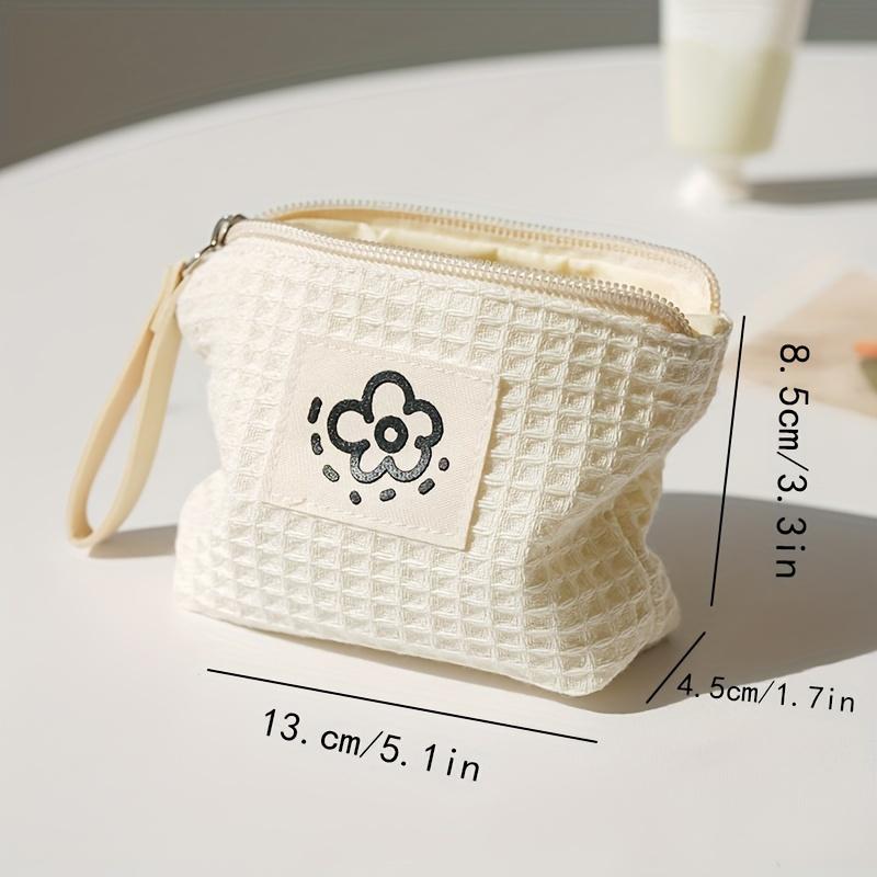 1pc Mini Cute Storage Bag, Portable Sanitary Napkin Bag, Makeup Comestic Storage Pouch & Coin Purse