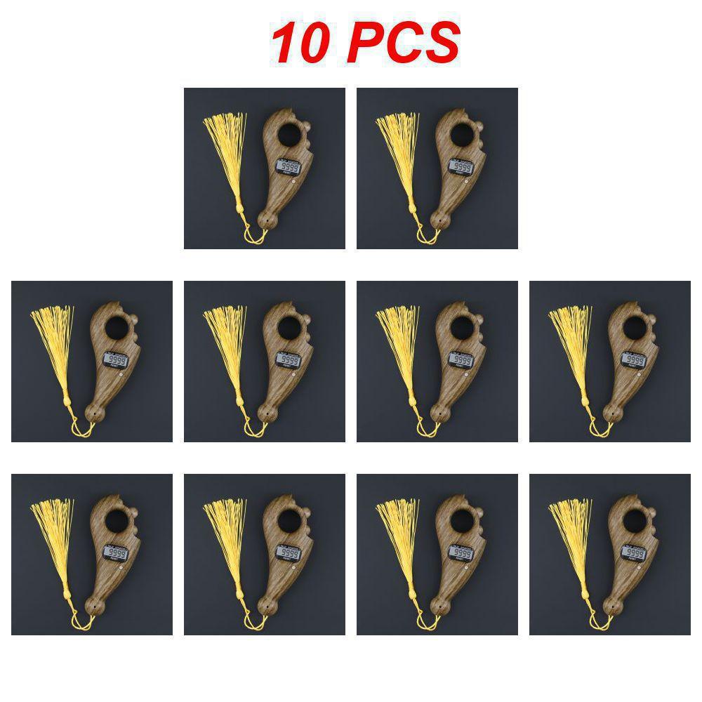 1~10PCS Portable Handheld Tassel Digital Beads Counter Finger Game Decompression Toy