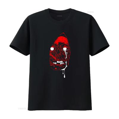 CULT LEADER A Patient Man Skull Print T Shirt for Men Unique Design High Quality Fabric Vintage Washed Stretched Soft
