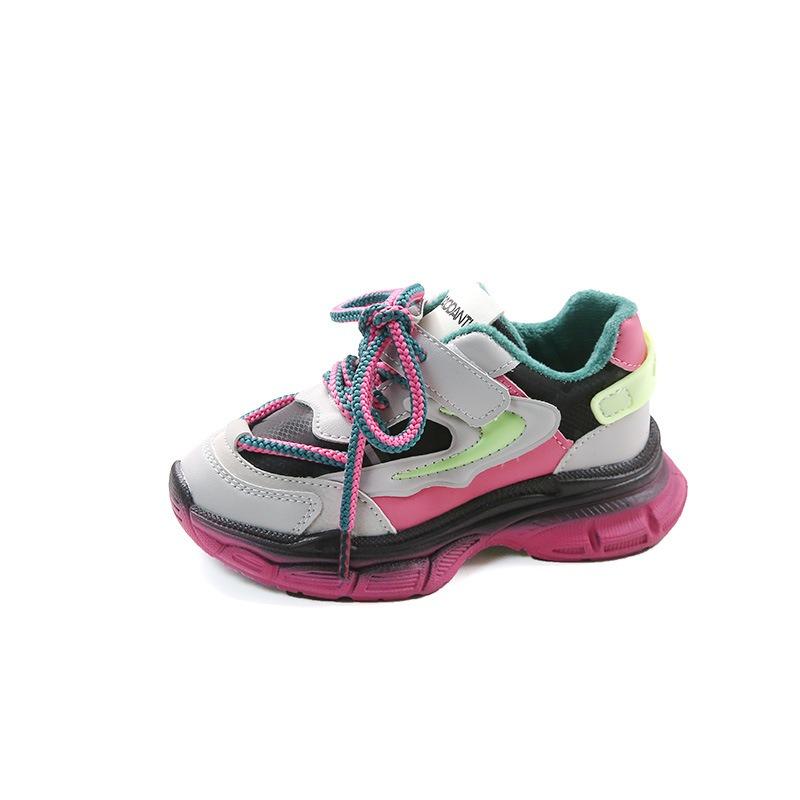 Новые осенние и зимние детские спортивные туфли для девочек — фото 8