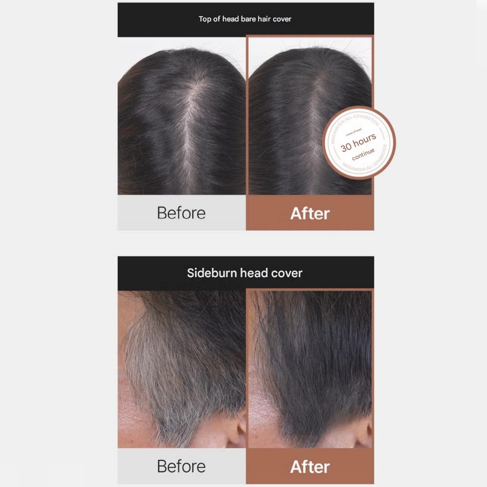 Modamoda Pokrycie siwych włosów Ciemny brąz