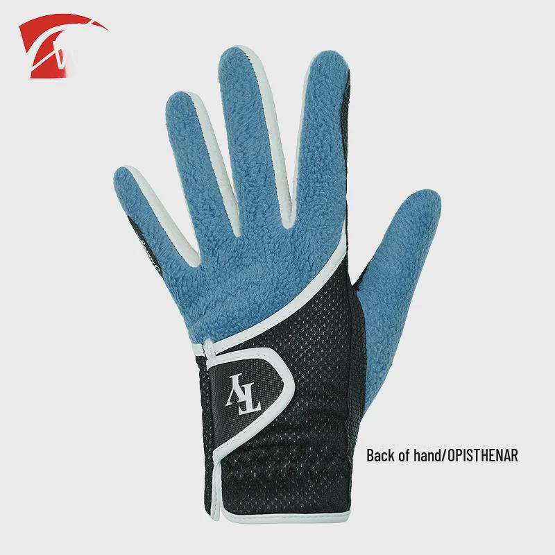 Women's Autumn/Winter Non-Slip Touch Screen Golf Gloves - Warm, Wear-Resistant, Plus Velvet (1 Pair)