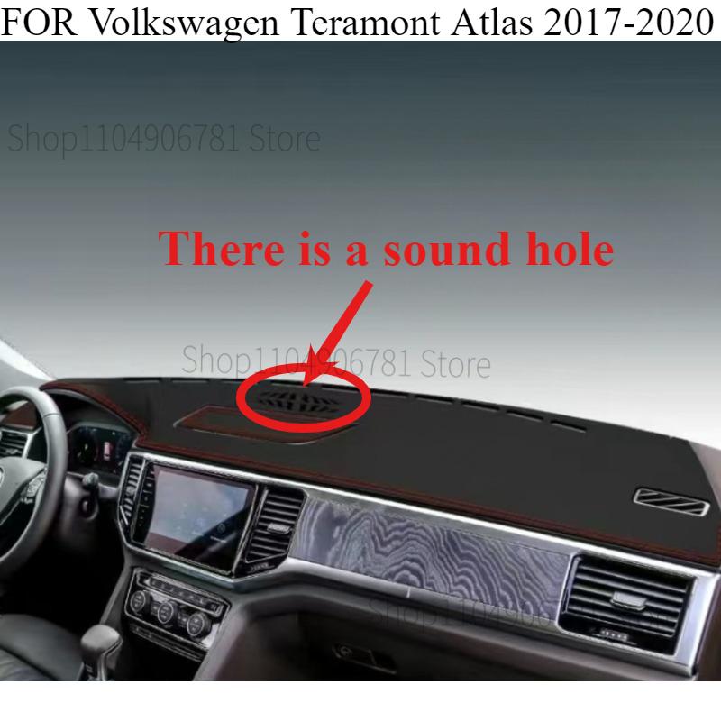 FÜR Volkswagen Teramont Atlas 2017- Auto Armaturenbrettmatte Armaturenbrettmatte Armaturenbrett Abdeckung Sonnenschutz Armaturenbrett Abdeckung Teppich Zubehör