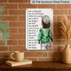2D Flat, 1pc Inspirational "I Am Unstoppable" Aluminium Sign - 8"x12" Motivational Black Boy in Cap & Green Sweater Wall Art, Positive Affirmation