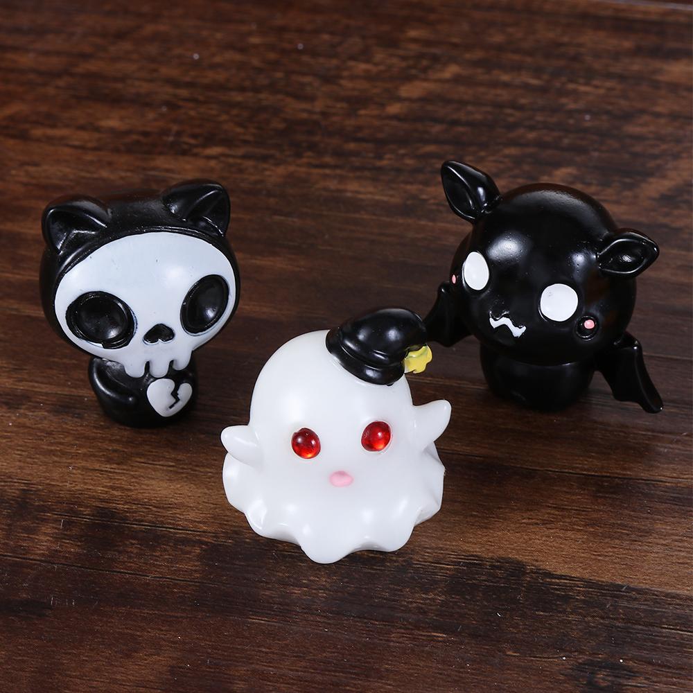 Miniature Figurines Mini Micro Landscape Ornaments Halloween Decor Resin Craft Halloween Ornaments