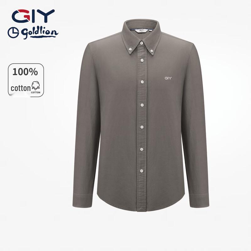 Мужская рубашка с длинным рукавом Goldlion из чистого хлопка, начесанная 2XL
