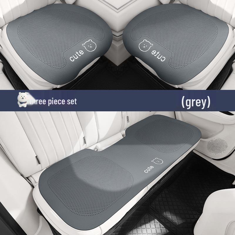 Bear Cartoon Scarf Car Seat Cushion for Women - Fits Volkswagen Magotan, Passat, Sagitar, Lavida - All Seasons