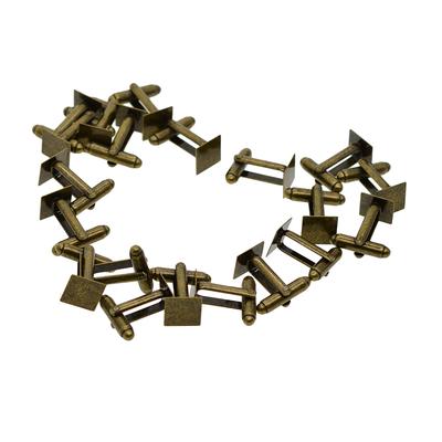 20 pezzi gemelli in ottone gemelli vassoi castone vassoio impostazione cabochon