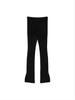 [Matinkim] Layered Knit Boots Cut Pants