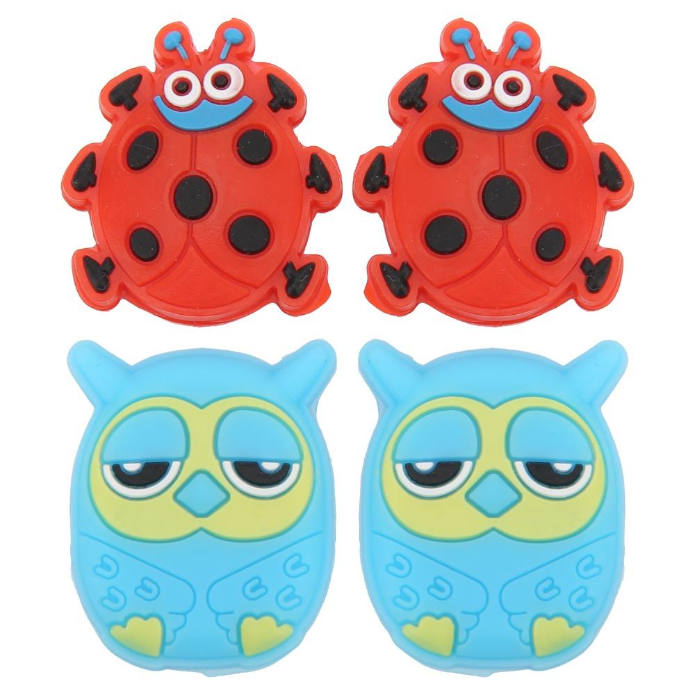 4PCS Silicone Tennis Vibration Dampener Cute Animal Shape Tennis Racket Dampener Racket Control 4PCS