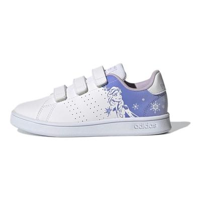 Neo Advantage Simple Versatile Comfortable Durable Low-Top Kids Skate Shoes Kids Sneaker White Purple FZ3222
