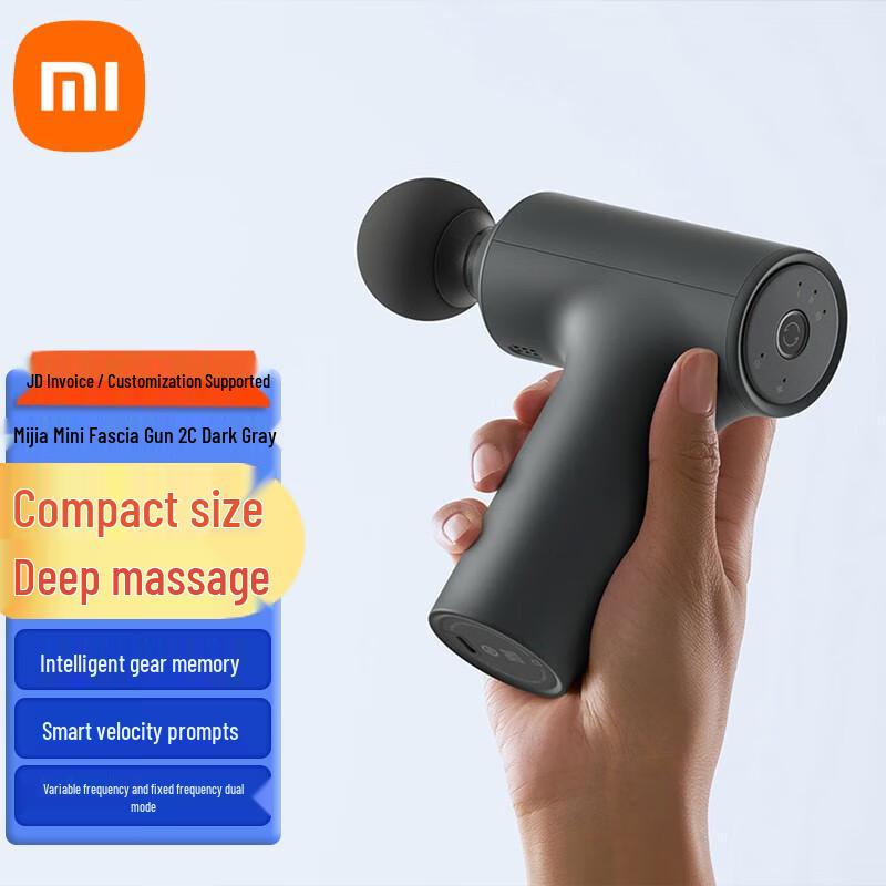 Массажный пистолет Xiaomi Mijia 2C Mini, вилка CN (адаптер в комплекте) темно-серого