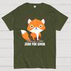 Zero Fox Given Baumwolle Sommer Lässig Cool Locker T-Shirt