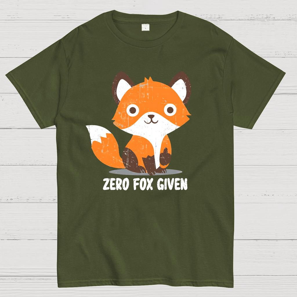 Zero Fox Given Baumwolle Sommer Lässig Cool Locker T-Shirt