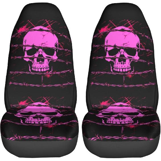 Dujiea Rainbow Unicorns Car Front Seat Covers 2 Pcs Universal Auto Seat Covers Front Seats Only, Vehicle Bucket Seat Protectors Fit for Most Car SUV One Size