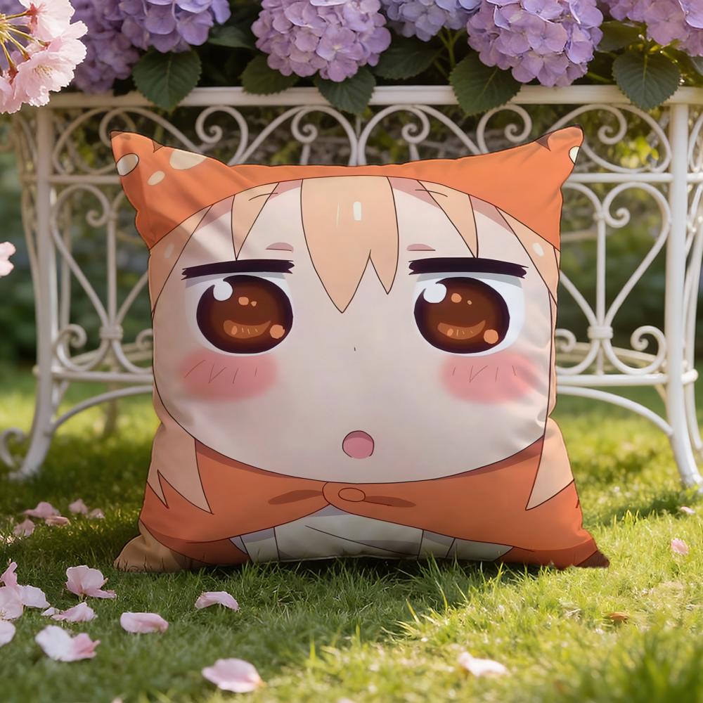 Anime H-Himouto! U-Umaru-chan Cushion Cover Home & Car Dual-Scene Pillow Cover: Reversible for Premium Comfort