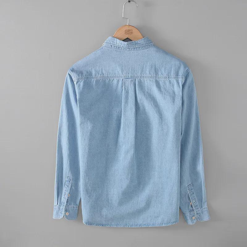 JM230 Men's Casual Cotton Long Sleeve Cardigan Shirt