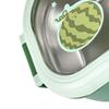 2 Compartments Lunch Storage Container Stainless Steel Food Container Thermal Lunch Box  For Travel