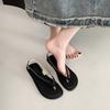 Fashion versatile simple wind soft bottom beach toe sandals women 2025 summer new casual women's flip-flops