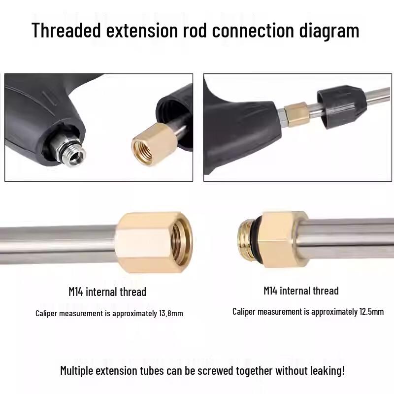 Car Washer Stainless Steel Extension Rod