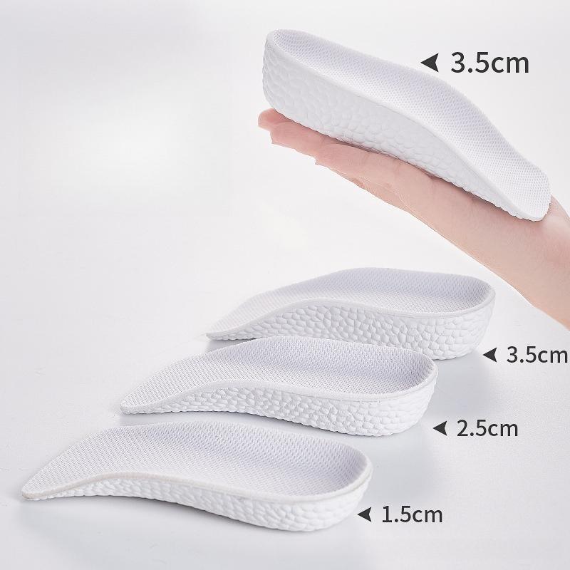 Arch Support Height Increase Insoles Half Pads Orthopedic Breathable Memory Foam 7 Points Lifts Shoe Pads Flat Feet Support