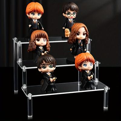 1pc Shiny Acrylic Perfume Organizer - Multi-Level Display Stand for Anime Car Models & Mini Toys