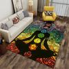 Chakra Meditation Mandala Rug Suitable As a Non-slip Mat for the Living Room or Bedroom Sofa