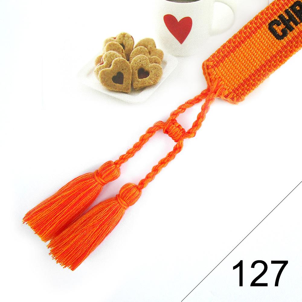 Custom Bohemian Embroidered Bracelet with Tassel and Woven Rope - Handmade Jewelry for Couples and Women