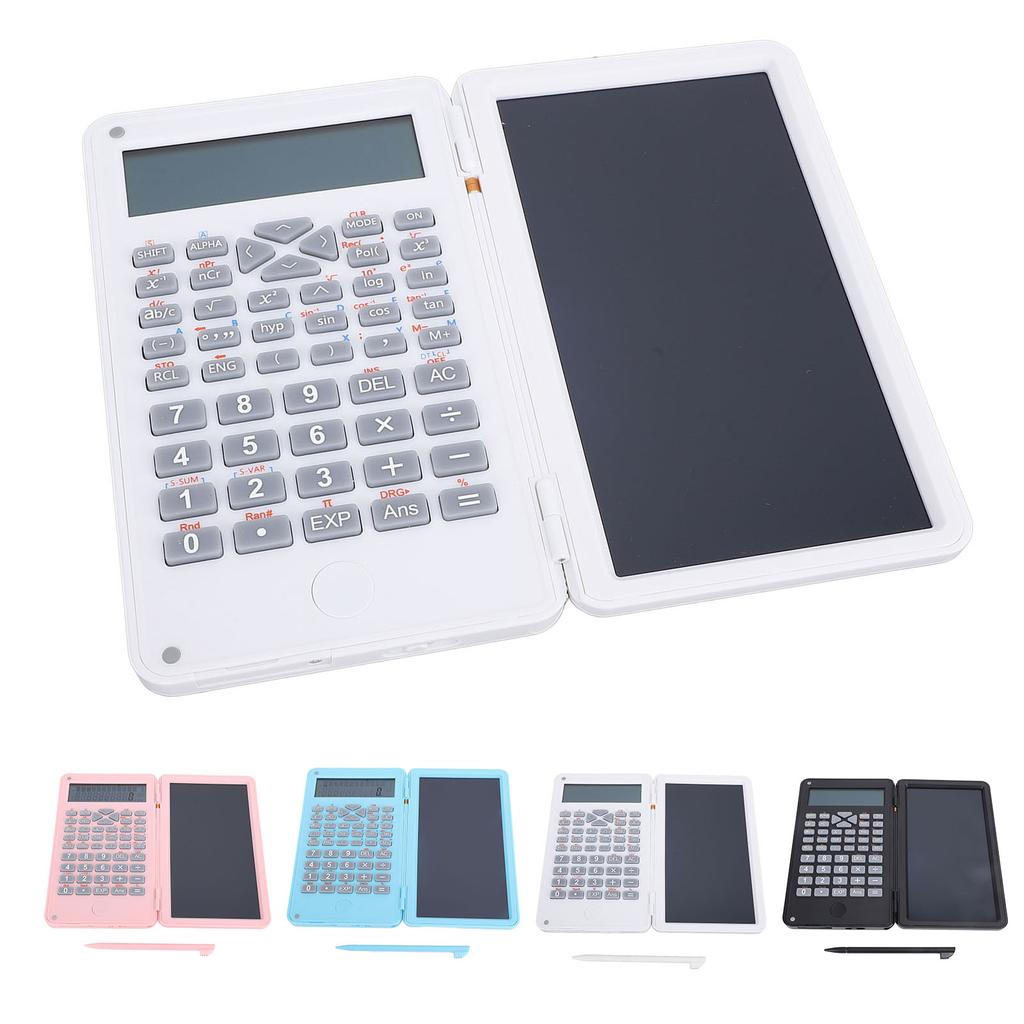 Calculator științific de birou Afișaj cu 2 linii cu tabletă de scris LCD de 6 inchi Calculator pliabil pentru 