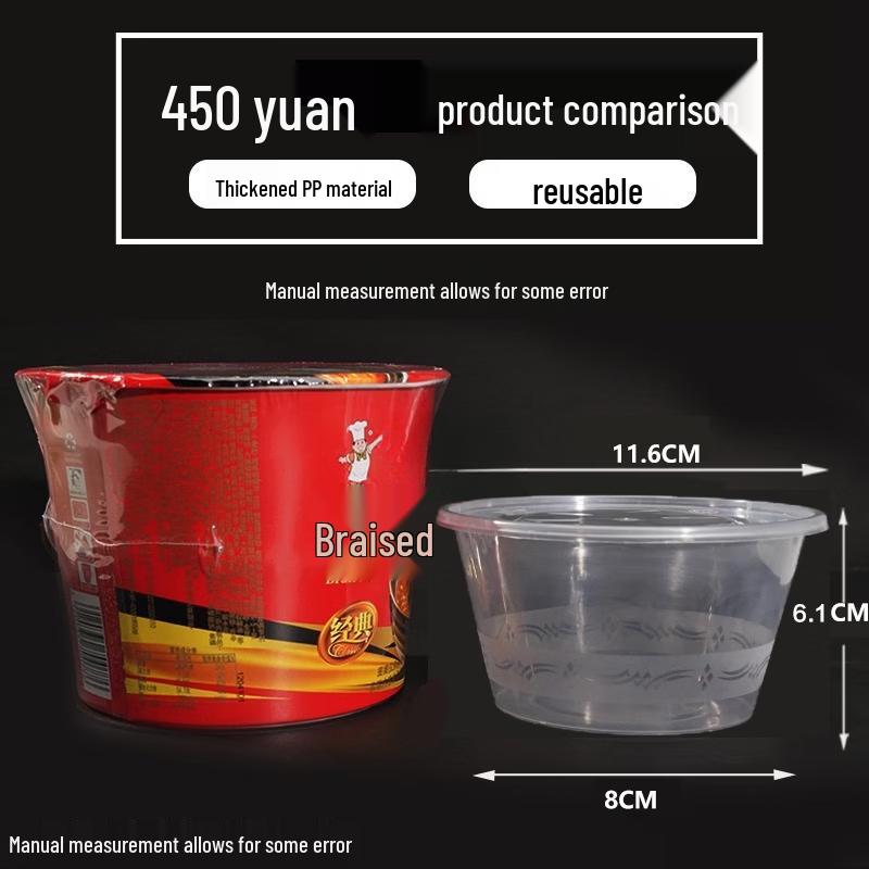 

Одноразовые круглые пластиковые контейнеры для еды на вынос