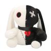 25CM Halloween Stuffed Animal Color Mosaic Reborn Rabbit Cartoon Soft Model for Boys and Girls Christmas Gifts