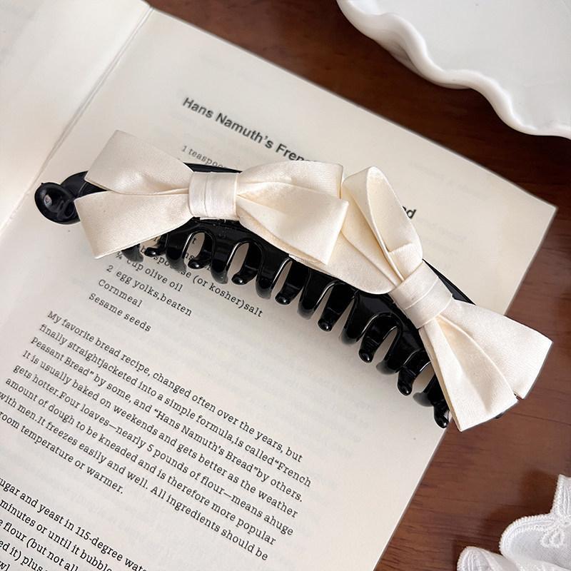 Korean Bow Banana Clips For Women Sweet Bowknot Ponytail Hairpins Hair Clamps Clip Barrettes Elegant Party Hair Accessories New
