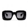 Used LOEWE Inflated Square Sunglasses Black New Old Item