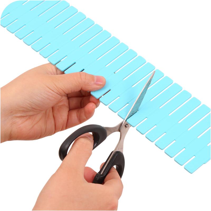 4Pcs DIY Plastic Drawer Grid Separator Divider Partition Storage Organizer Underwear Socks Makeup Clapboard