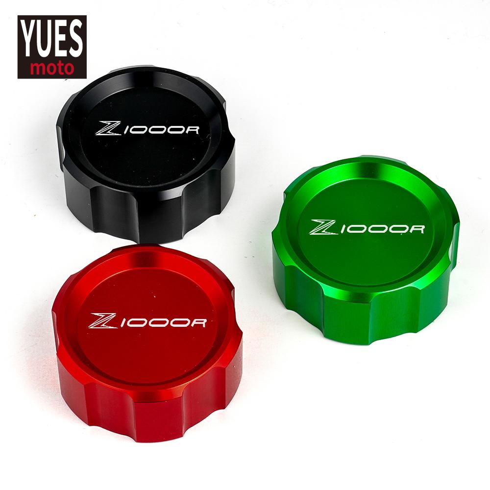 Moto příslušenství Hliníkový přední a zadní válec brzdové kapaliny Krytka hlavní nádržky pro KAWASAKI Z1000R Z1000