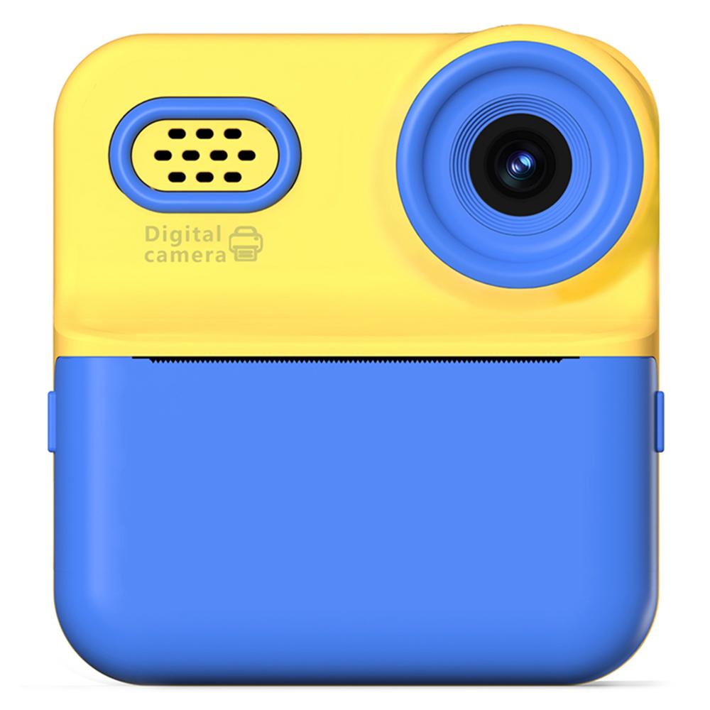 

P03 Instant Print Camera for Kids 1080P Digital Video Camcorder Dual Cameras with 3 Rolls Print Paper Blue
