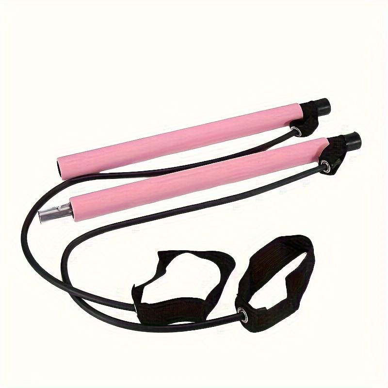 Portable Pilates Bar Kit with Adjustable Resistance Bands for Home Gym Workouts