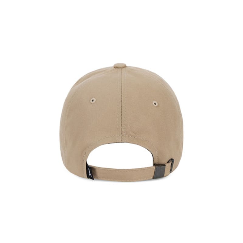 VARZAR 3D Monogramm Logo Oversized Baseballkappe Beige