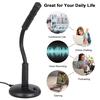 USB Desktop Microphone Plug &Play Omnidirectional PC Laptop Computer Mic for Computer Gaming Recording Chatting Singing