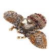 Brož Šperky Retro Bee Shape Alloy Atraktivní ozdobné kamínky Pin Ornament pro kabátový oblek