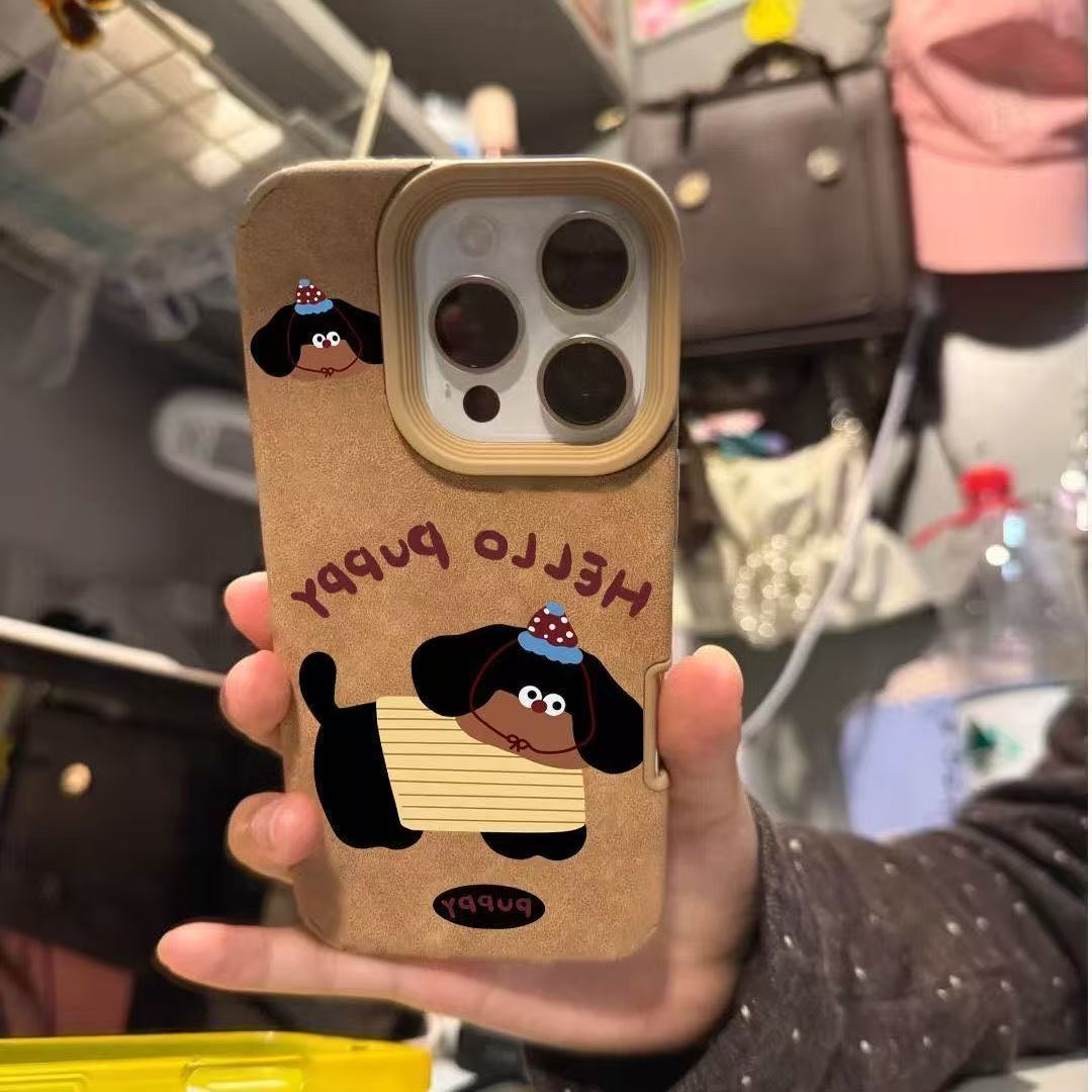 

Yellow Clothing Sausage Dog for Apple 1716promax Phone Case IPh One13 Anti Drop 12/11/14 Soft For Apple X