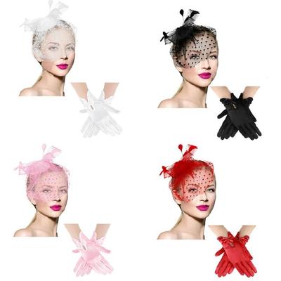 Bowknot Lace Headbands Wedding Women Headpiece Fashionable Ponytail Headbands for Fashionable Women