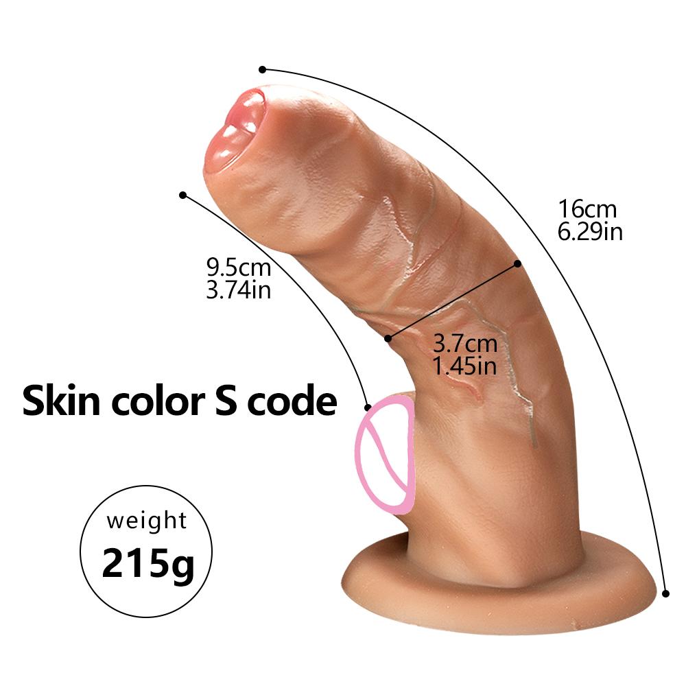 Soft Feeling Realistic Dildo Penis Black Brown Large Glans Simulated Medical Silicone Adult Sex Toy for Women Masturbators 18+